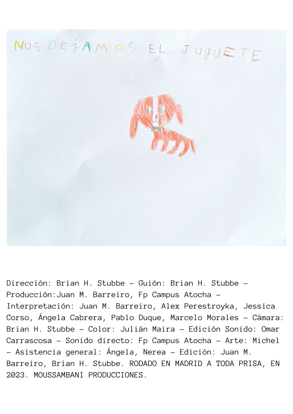 Nos dejamos el juguete